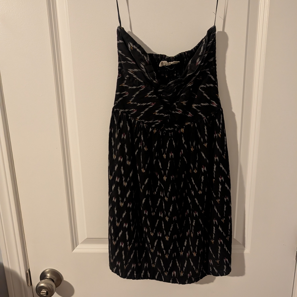 Roxy Black and White Strapless Dress
